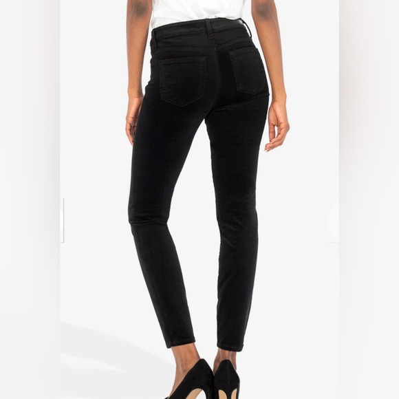 Kut From The Kloth Corduroy Pants Dark Grey Size 8 Dana Skinny Mid-low Rise - Picture 3 of 13